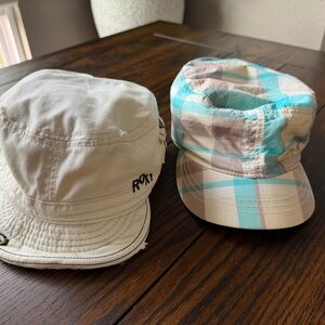 Beige and Plaid Newspaper Boy Hats